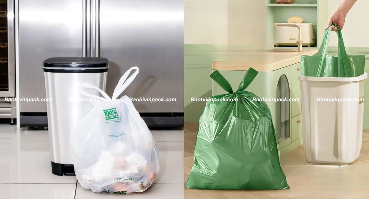 Ứng dụng túi rác có quai tự hủy