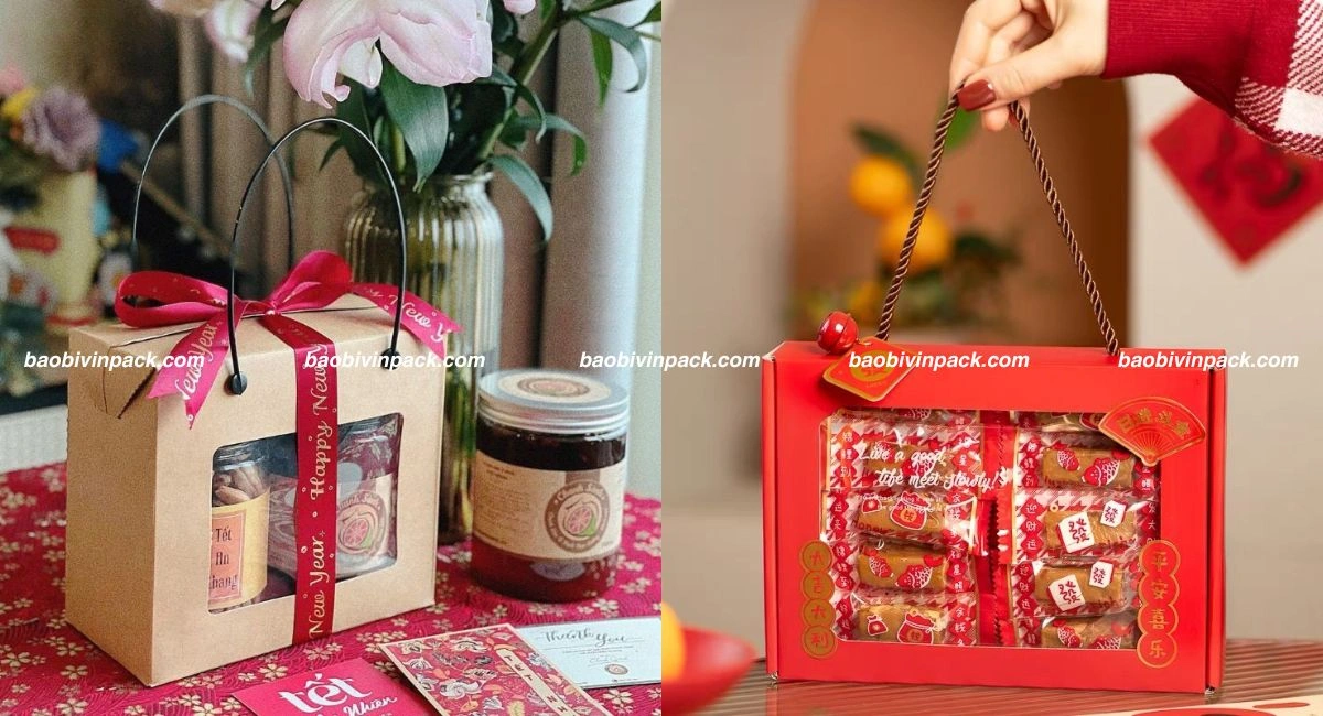 Kiểu dáng hộp giấy thông dụng hộp giấy có cửa sổ kính